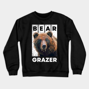 Bear Grazer A Fearless Bear Mama Vintage Crewneck Sweatshirt